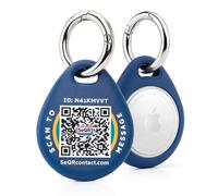 SeQR Smart Keychain Case Compatible with Apple AirTag | 1 Pack AirTag Keychain Holder, Scan-Based Notifications, AirTag Not Included, No Subscription Fees,QR Code Secure Messaging