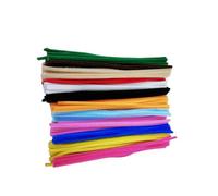 SEQUENTIAL - 100 pcs ASSORTED pipe cleaners for craft - 12 vibrant colours - super soft chenille wire stems 6mm x 30cm long - arts & crafts creative DIY projects decorations (100 ASSORTED)