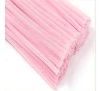 SEQUENTIAL - 200 pcs BABY PINK pipe cleaners for craft - super soft chenille wire stems 6mm x 30cm long - arts & crafts creative DIY projects decorations (200 BABY PINK)