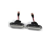 Sequential Blinker Light Dynamic Turn Signal Sequential Flashing Rearview Mirror Turn Flash Lamp Compatible With For Espace Iii For Megane I(White)