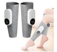 Sequential Compression Device for Legs with Heat, 3 Intensities, 3 Modes, Leg Air Compression Massager Adjustable Size Leg Messages for Circulation Easy to use, Muscle Relaxation,Gray