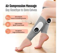 Sequential Compression Device for Legs with Heat, 3 Intensities, 3 Modes, Leg Compression Machine Type-C Rechargeable Calf Massagers for Circulation Easy to use, Muscle Relaxation