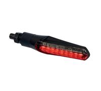 Sequential motorcycle turn signal taac fr10 18 smoky-black LEDs with position li