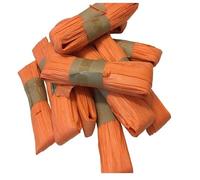 SEQUENTIAL Orange Raffia Paper Ribbon 10m Bundle for Arts and Crafts, Gifts, Favours, Flowers, Scrapbooks, DIY, Gift Box Packing