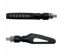 Sequential turn signal for motorcycle taac fr02 7 leds smoke-black (m8 - length