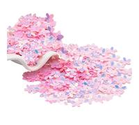Sequin 10mm Cup Five Finger Flower Sequins Paillettes Sewing Wedding Craft Women Garments Accessories(Pink gold)