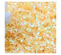 Sequin 10mm Sequins Five-Leaf Flower Loose Round Cup DIY Sewing Crafts 10g/20g/50(Yellow,10mm 50g)