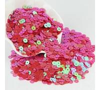 Sequin 3mm 4mm 5mm 6mm Flat Sequin Round Loose Sequins for Crafts Paillette Sewing Garment Bags Shoes DIY Accessories 10g-ABRed-4mm 10g 2000pcs