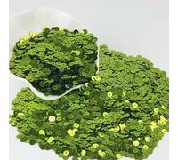 Sequin 3mm 4mm 5mm 6mm Flat Sequin Round Loose Sequins for Crafts Paillette Sewing Garment Bags Shoes DIY Accessories 10g-LTgreen-3mm 10g 3000Pcs
