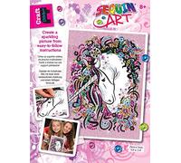 Sequin Art 1720 Unicorn Craft Project From The Craft Teen Range 28 x 37 Centimetres
