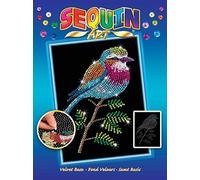 Sequin Art 1806 Lilac Breasted Roller design from the Blue Range 28 x 37 cm