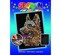 Sequin Art 1807 German Shepherd design from the Blue Range 28 x 37.2 cm