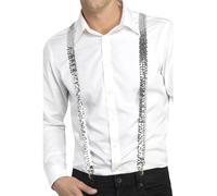 Sequin Braces, Silver