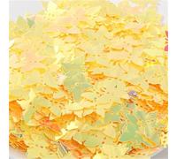 Sequin Butterfly Shape PVC Bulk Nail Sequins Nails DIY Clothing Sewing Supplies Footwear Party Decoration(Golden Yellow)