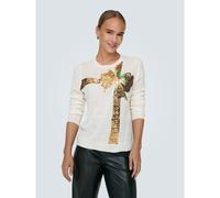 Sequin Christmas Jumper White