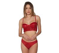 Sequin corset and knickers set for women Admas Carioca Rouge 85B