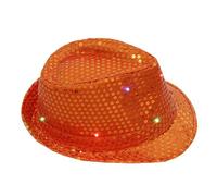 Sequin Cowboy Hats Light Up Cowboy Hat Womens Sparkly Cowgirl Hats Women Men Sequin Cowboy Hat Orange