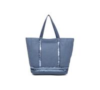 Sequin-Embellished Canvas Oversized Shoulder/Tote Bag Fontanella Fashion Navy One Size