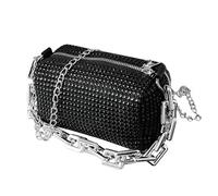 Sequin Evening Bag - Clutch with Shiny Crystal Rhinestones, Solid Attachment, Versatile, Elegant Luxury Design, Refined Fashion Accessory, Cocktail, Prom, Wedding | Chic