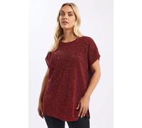 Sequin Grown On T-Shirt Yours Dark Red 22-24