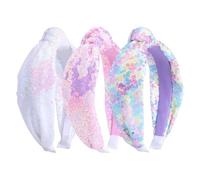 Sequin Headbands, Knotted Headbands, Sparkly Glitter Hair Bands - Cute Hair Accessories for Young Ones