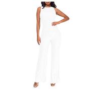 Sequin Jumpsuit for Women UK Sparkly Sleeveless Round Neck Off Shoulder Playsuits Sexy Glitter High Waist Slim Fit Overalls Ladies Elegant Wedding Outfits Party Cocktail Prom Club Festival Clearance