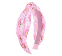 Sequin Knotted Headband, Pink Rainbow Sequin Sparkly Hair Bands Glitter Princess Head Band Hair Accessories for Girls Woman