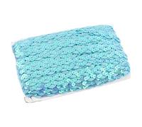 Sequin Lace Trim 2-24M Sequins Lace Fabric Trim for Wedding Decor Glitter Ribbon Stage Costume Dance Dress Garment DIY Handmade Sewing Supplies(Color 8,15mm-24Meters)