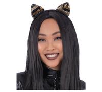 Sequin Leopard Cat Ear Headband