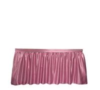 Sequin Light Gold Table Skirt Tablecloth Glitter Shimmer Rectangle Covers For Birthday Party Event Wedding Decor for Banquet Wedding Birthday Party(Rose pink,9ft 70x275cm)