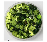 Sequin Mix Color Cup Sequin 4mm 5mm 6mm Flat Round Loose Sequins for Crafts Sewing Decoration DIY Accessory(Light Green,5mm 20g 3000pcs)