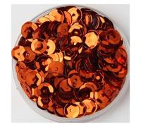 Sequin Mix Color Cup Sequin 4mm 5mm 6mm Flat Round Loose Sequins for Crafts Sewing Decoration DIY Accessory(Orange,4mm 20g 4000pcs)