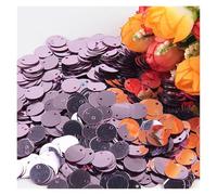 Sequin Paillette Sequin 10mm 15mm 20mm 25mm Large Flat Round Edge Hole Loose Sequins for Carfs(Color 5,30mm20g)