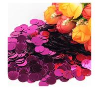 Sequin Paillette Sequin 10mm 15mm 20mm 25mm Large Flat Round Edge Hole Loose Sequins for Carfs(Color 6,30mm20g)