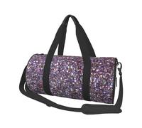 Sequin Pattern Print Round Duffel Bag, Canvas Overnight Travel Tote Bag, Waterproof and Tear-Resistant.Foldable Weekend Travel Bag