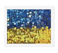 Sequin Pattern Ukraine Flag Fashion Digital Paintings Wall Art Decorative Paint By Number for Home Office Hotel