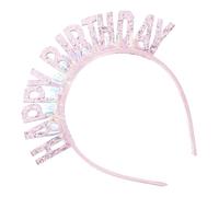 Sequin Pink Accessory Plastic Headband Birthday Hair | Chic Use Resistant, Portable Delicate Lightweight Wear, Style Birthday Party for Woman and Girl