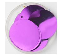 Sequin Sequins 30mm 40mm 50mm Sequins for Craft Large Round Sequins Paillette Lentejuelas With1 Side Hole DIY(Color 3,50mm)