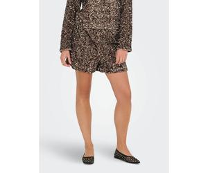 Sequin Shorts Brown