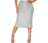 Sequin Skirt for Women Today's Deals, A Line Blue Sequin Skirt Sexy Short Skirts Women's Sequin Skirts, Sparkle Stretchy Bodycon Glitter Skirts Gifts for Women Festival Essentials