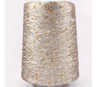 Sequin Sparkle Yarn, 500g Sequin Bead Yarn Multicolor for Hand Crochet and Knitting(55)