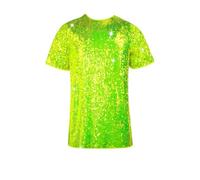 Sequin T Shirt Dresses for Women UK Sparkly Glitter Evening Dress Elegant Short Sleeve Mini Dress Party Disco Club Dress Ladies Oversized Tunic Tops Cocktail Clubwear Wedding Guest Outfit