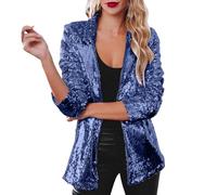 Sequin Top Sleeve Long Women’s Glitter Open Cardigan for Women Sparkly Jackets Shiny Blazer Elegant Casual Tops UK Top Sequins Lightweight Ladies Festival Cardigans Fancysequin jacket women