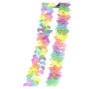 Sequin Trim 2-20M 2cm Sequin Lace Fabric Elastic Band for Dance Dress Decor Laces Trims Stetch Tape Clothing Trimming Ribbon DIY Accessories Sewing Dress Decoration(Colored,2cm-2Meters)