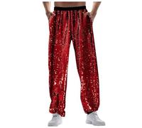 Sequin Trousers Men's Vintage 70s Carnival Disco Outfits Night Club for Fancy Dress