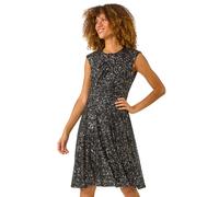 Sequin Twist Front Stretch Dress Roman Black 10