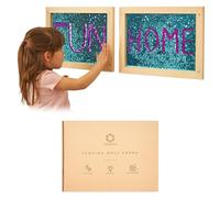 Sequin Wall Frame | Sensory Wall Flip Fabric for Kids | Reversible Sequin Surface | Sensory Wall Panel | Sequin Textile
