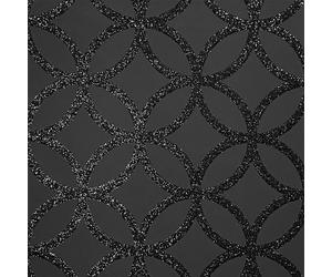 Sequin Wallpaper Black Sequin Geo Metallic Glitter Matt Background 64cm Sparkle