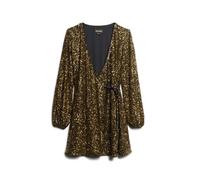 Sequin wrap mini-dress for women Superdry Doré M