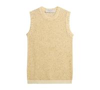 Sequined Knitted Vest - female - Golden Goose - Round-neck Knitwear - Yellow - M - Knitwear M